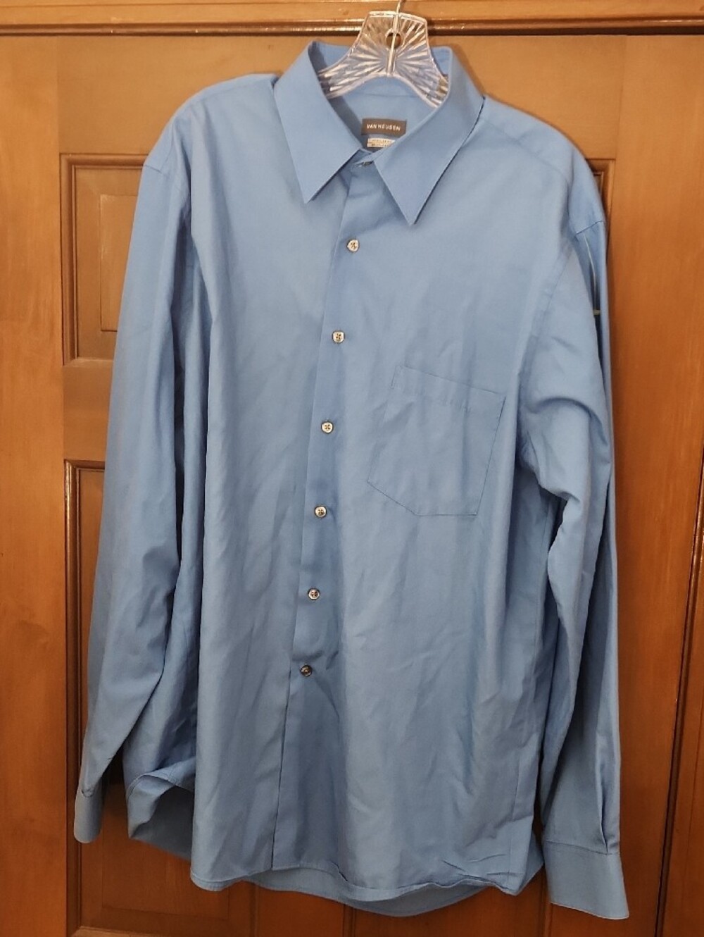 Van Heusen Blue Button-Up Dress Shirt